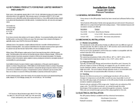 Thumbnail of document Manual - 209H 316L Stainless Steel OEM Pressure Transducer